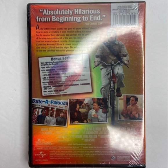 The 40 Year Old Virgin Wide Screen DVD NEW - Picture 2 of 4